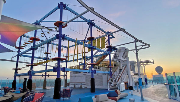 The ropes course in the Park19 area.