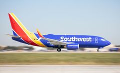A Southwest Airlines jet. The airline said it was disappointed that the Transportation Department chose to file the suit alleging it operated chronically late flights in 2022.