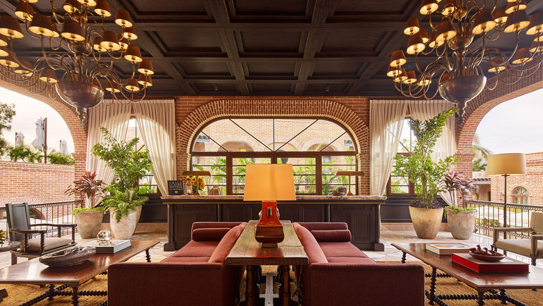The lobby at the Todos Santos Boutique Hotel.