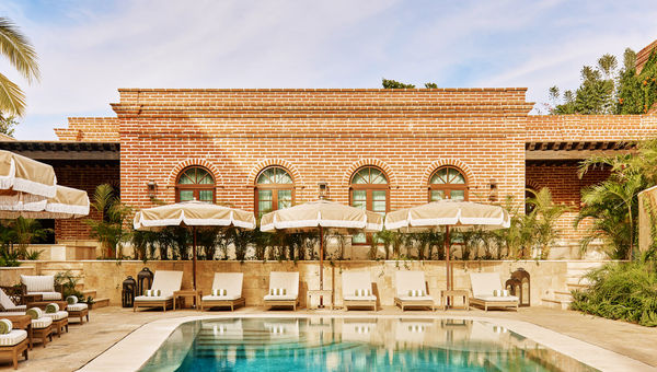 The pool at the Todos Santos Boutique Hotel. The pool at the Todos Santos Boutique Hotel.