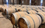 Various types of wines age in barrels at Charles Krug.