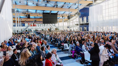 Attendees at the ASTA River Cruise Expo in Amsterdam.