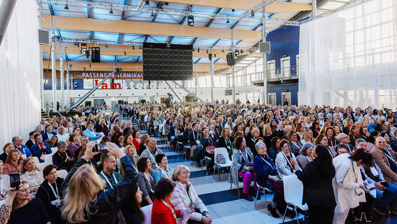 Attendees at the ASTA River Cruise Expo in Amsterdam.