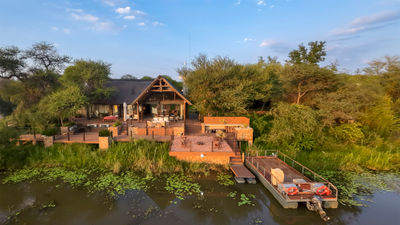 The main lodge at More Family Collection's Marataba Residence, located in Marakele National Park, South Africa.