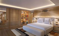 A rendering of Four Seasons Yacht's Seaview Suite.