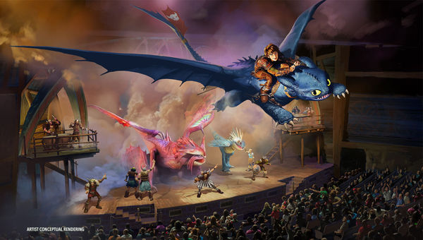 The Untrainable Dragon show will be a "dragon-filled live spectacular," Universal said.