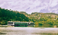 The Avalon Alegria, Avalon Waterways' newest ship, sails on the Douro River in Portugal.