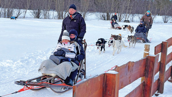 From the port of Alta, guests were offered a chance to ride in dog sleds and learn about the sport of dog-sled racing. From the port of Alta, guests were offered a chance to ride in dog sleds and learn about the sport of dog-sled racing.