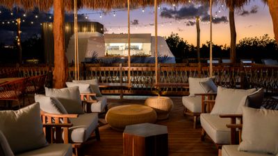 A bar at the new Hyatt Vivid Grand Island.