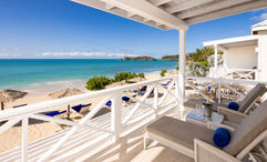 A renovated Premium Beachfront Suite at the Galley Bay Resort & Spa in Antigua.