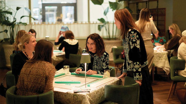 The Charleston Place holds its Mahjong Mondays event in the Palmetto Cafe.