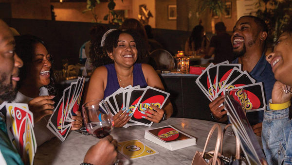 A game of Uno at the Love, Peace & Spades event at the Line Los Angeles. A game of Uno at the Love, Peace & Spades event at the Line Los Angeles.