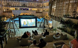 Nightly entertainment at Secrets Tulum Resort can vary, but some include movie nights, seen here as guests watch a projection of the 2011 romantic comedy "Friends With Benefits" from an ampitheater-style seating area.