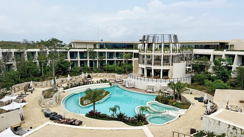 All-inclusive resorts delivered strong results for Hyatt in Q3. Pictured, the Secrets Tulum in the Mexican Caribbean.