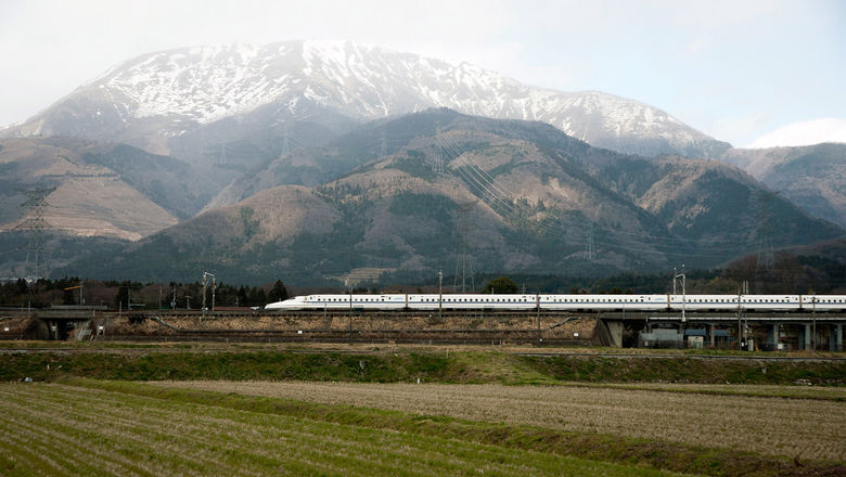 Tourists will ride the Hokuriku bullet train between Kanazawa and Tsuruga.