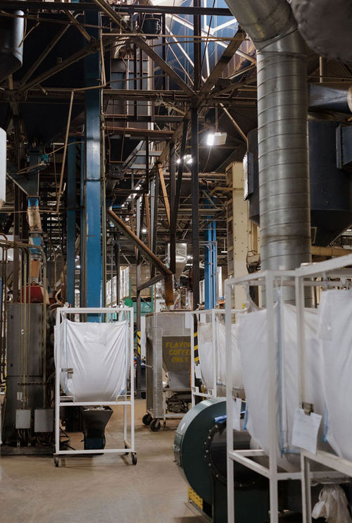 The roastery tour takes guests inside Lion Coffee’s plant. The roastery tour takes guests inside Lion Coffee’s plant.