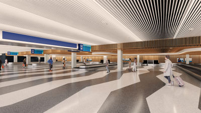 The baggage-claim area in Terminal 3 will be reconfigured.
