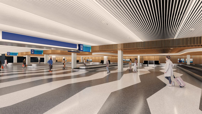 The baggage-claim area in Terminal 3 will be reconfigured.
