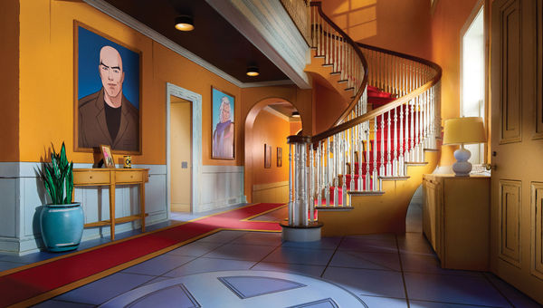 The interior of the Marvel-inspired X-Mansion in Westchester County, N.Y.