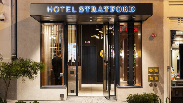Built in 1910, the 94-room Hotel Stratford is located adjacent to Union Square.