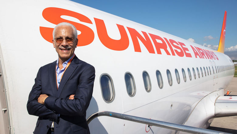 Sunrise Airways Chairman and CEO Philippe Bayard. The carrier is initiating service later this month that will connect Antigua with St. Lucia, St. Kitts and Dominica.