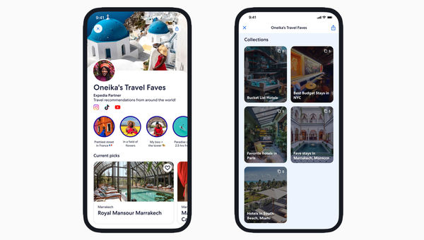 Content creator Oneika Raymond’s hotel collections on her Travel Shop.