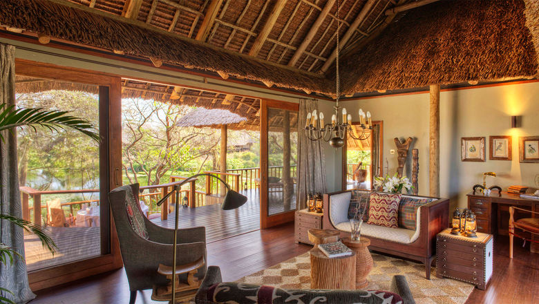 The camp features a two-bedroom family suite with its own sitting area and lounge.