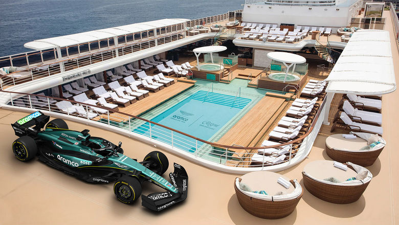 There will be a replica race car on the Seven Seas Splendor during a Formula 1 themed cruise.