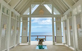 The Sandals Saint Vincent and the Grenadines is home to two wedding chapel spaces, including this over-the-water wedding chapel.