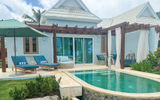 Earlier this year, the property became the 18th to open as part of Sandals Resorts International's flagship brand. Hotels editor Christina Jelski shares her images from a recent visit. Pictured, the patio and plunge pool for a beachfront one-bedroom villa suite.