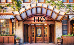 A rendering of theHQ Detroit Hotel & Spa's entrance.