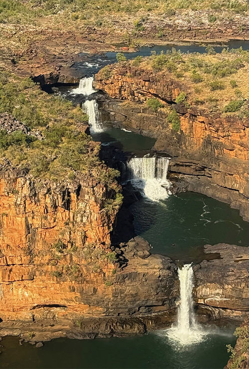 A waterfall on the Prince Regent River in the Kimberley region of Australia.