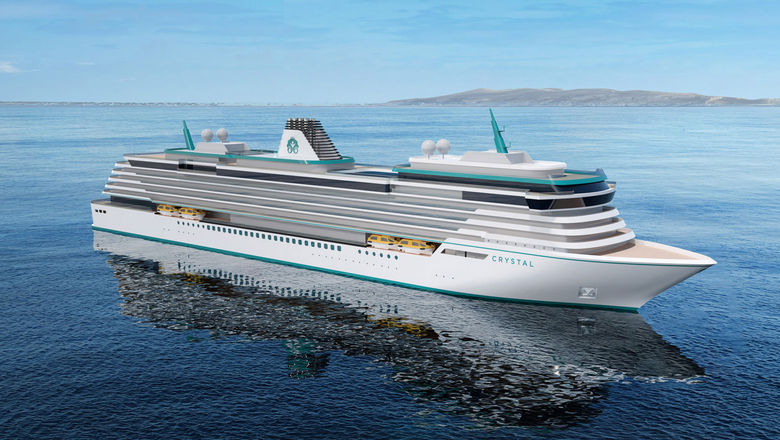 A rendering of the ship that Fincantieri will build for Crystal.