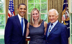 Christina Korp transitioned from a music career to managing astronaut Buzz Aldrin and set up space camps with Como Hotels, promoting space exploration and sustainability.