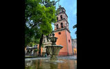 The Jardin de San Francisco, with its church and fountain, is just one of many public squares in San Luis Potosi.
