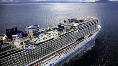 The Norwegian Bliss in Alaska.