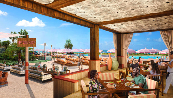Pearl Cove Beach Club will have a full-service restaurant and beachside dining.