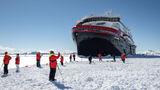 HX Expeditions' Roald Amundsen in Antarctica. Expedition cruise lines say they are increasingly altering Antarctica itineraries midsailing due to weather conditions.