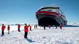 HX Expeditions' Roald Amundsen in Antarctica. Expedition cruise lines say they are increasingly altering Antarctica itineraries midsailing due to weather conditions.