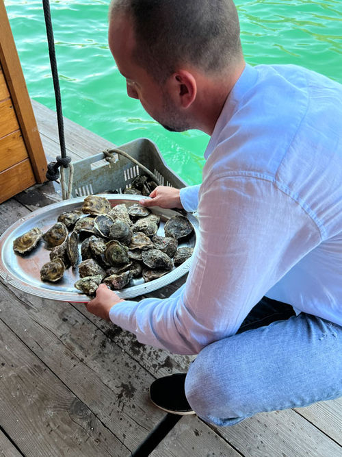 The excursion to Ston for oysters was a highlight of the cruise. The excursion to Ston for oysters was a highlight of the cruise.