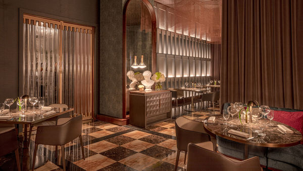 The hotel's Ineo restaurant features a tasting menu and an award-winning bread trolley.