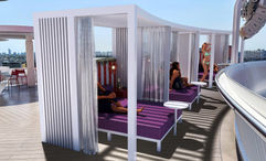 The Scarlet Lady will add cabanas during its drydock.