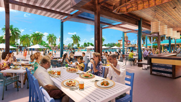Gill's Grill will be a full-service restaurant in the family-friendly Starfish Lagoon on Celebration Key. Gill's Grill will be a full-service restaurant in the family-friendly Starfish Lagoon on Celebration Key.