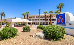 The Motel 6 in downtown Palm Springs, Calif.