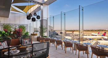 Delta Air Lines' Delta One lounge at Los Angeles International Airport.