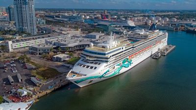 The Norwegian Jade docked at the Port of Tampa Bay, which the industry's largest ships cannot access.