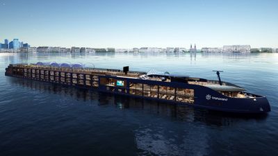 A rendering of Transcend Cruises' first river ship.