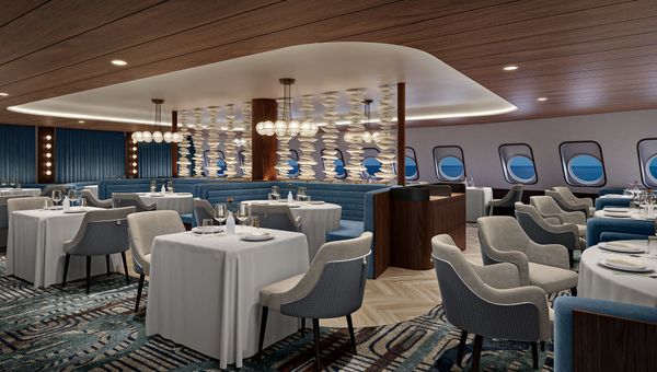 The Wind Surf's main dining room, Amphora, is getting an overhaul. The Wind Surf's main dining room, Amphora, is getting an overhaul.