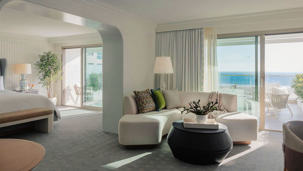 A guestroom at the Regent Santa Monica Beach. A guestroom at the Regent Santa Monica Beach.