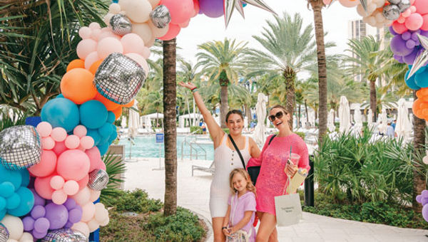 Taylor Swift fans at the the JW Marriott Miami Turnberry's Tidal Cove Waterpark. Taylor Swift fans at the the JW Marriott Miami Turnberry's Tidal Cove Waterpark.